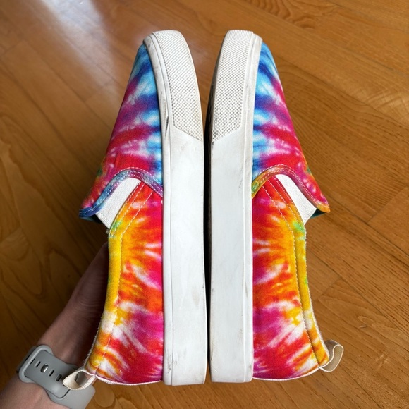 Womens Skechers Shoes Sneaker Street Poppy Tie Dye Rainbow Multi Colorful size 8 - Picture 8 of 15